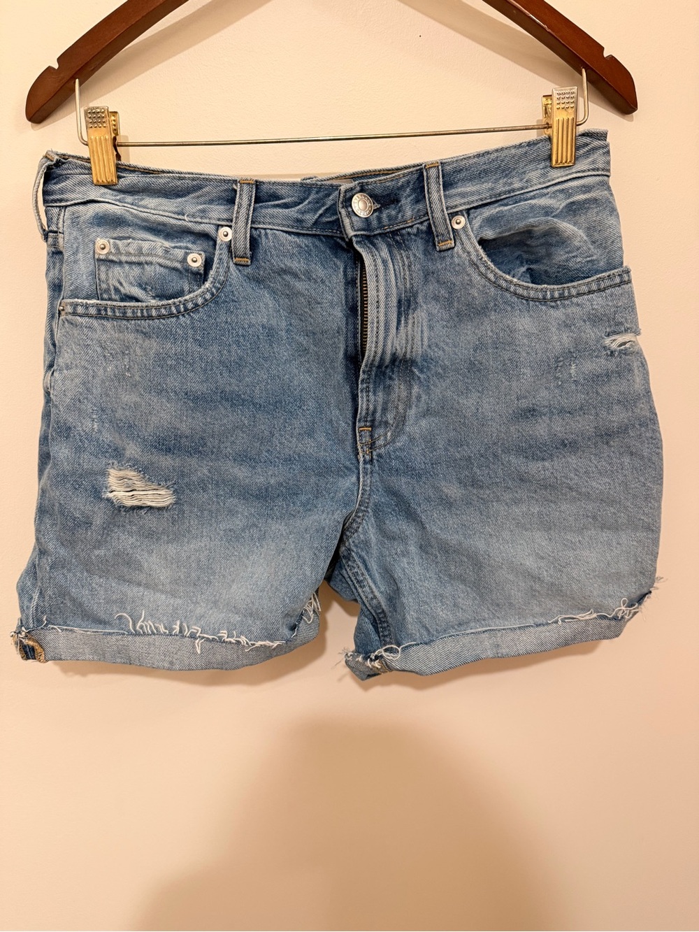 Everlane Light Blue Denim Shorts Size 27